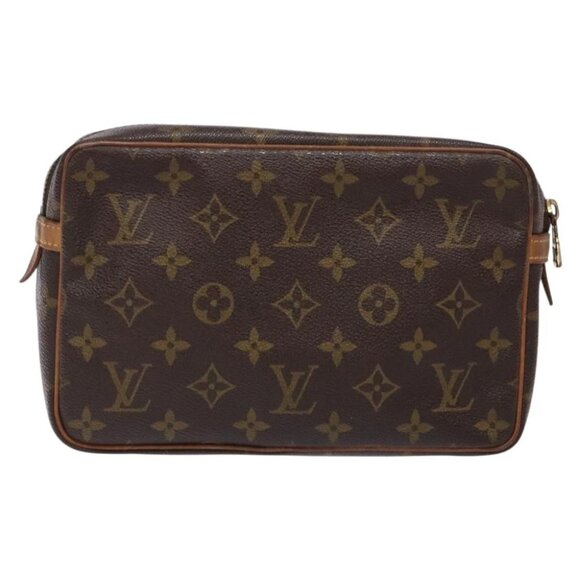LOUIS VUITTON Monogram Compiegne 23 Clutch Bag M51847 LV Auth gh593 - Picture 3 of 16